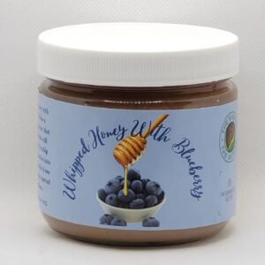 Whipped Honey with Blueberries